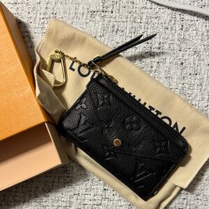 Louis Vuitton Black Monogram Key Pouch
